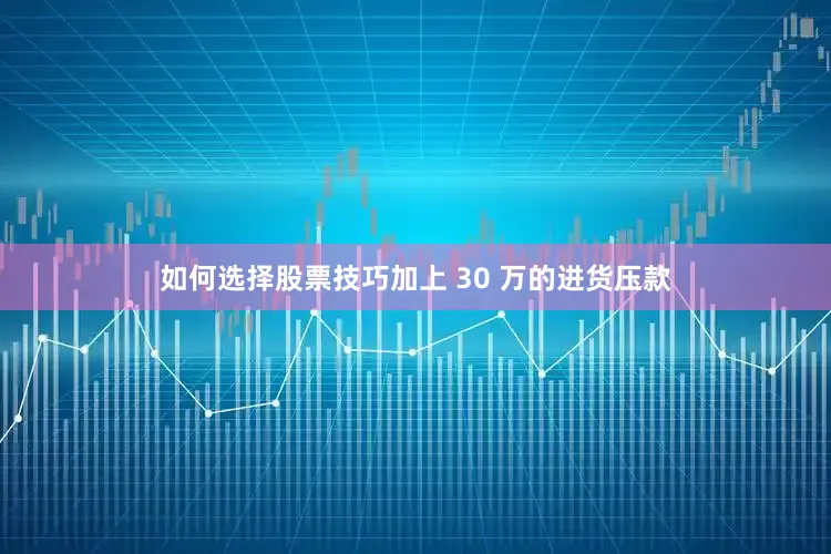 如何选择股票技巧加上 30 万的进货压款
