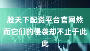 股天下配资平台官网然而它们的侵袭却不止于此