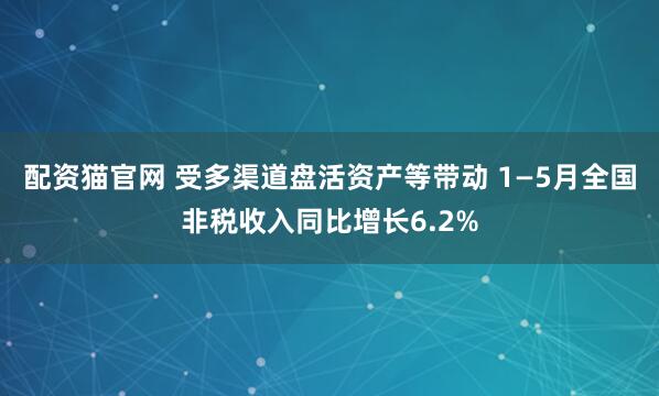 配资猫官网 受多渠道盘活资产等带动 1—5月全国非税收入同比增长6.2%