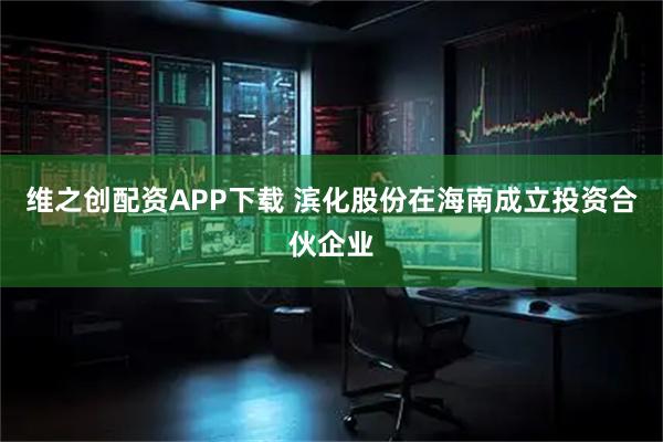 维之创配资APP下载 滨化股份在海南成立投资合伙企业