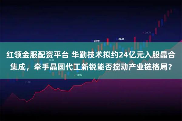 红领金服配资平台 华勤技术拟约24亿元入股晶合集成，牵手晶圆代工新锐能否搅动产业链格局？