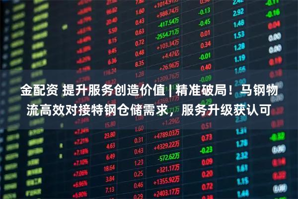 金配资 提升服务创造价值 | 精准破局！马钢物流高效对接特钢仓储需求，服务升级获认可